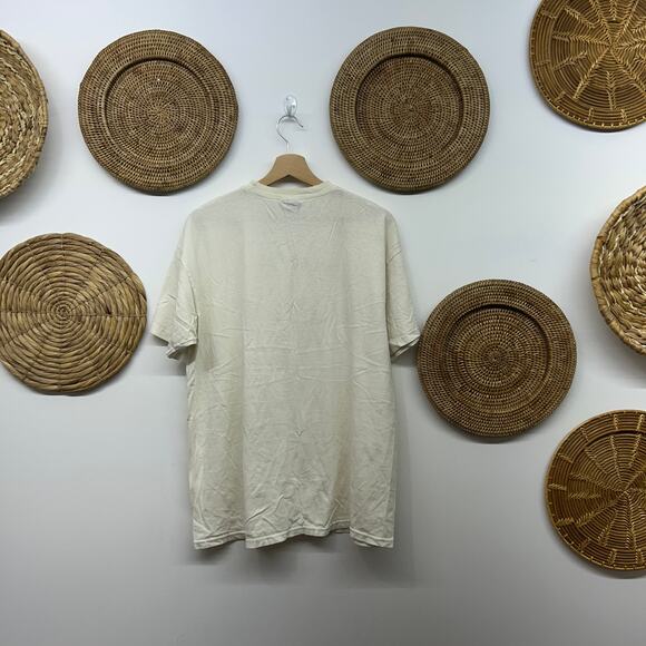 Vintage University of Michigan Wolverines Graphic Tee T-Shirt XL Worn In White - Picture 3 of 8